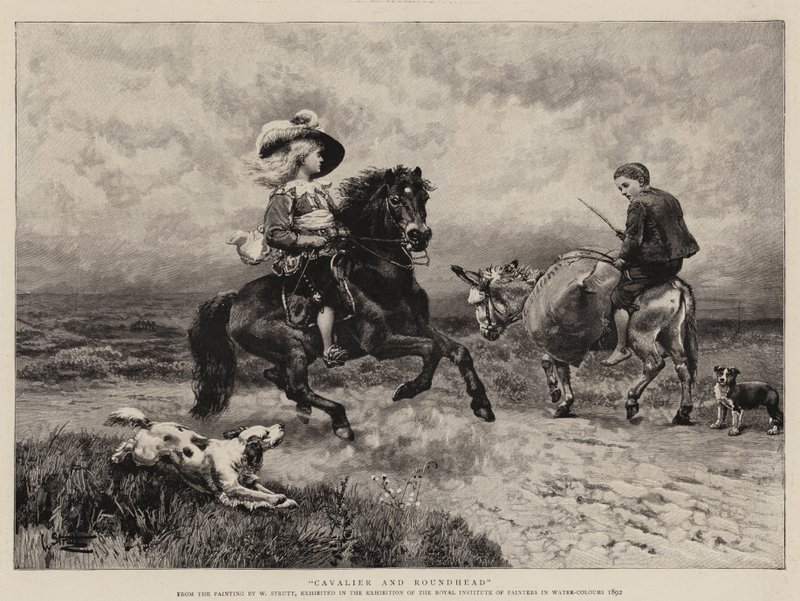 Cavalier és Roundhead alkotó: William Strutt