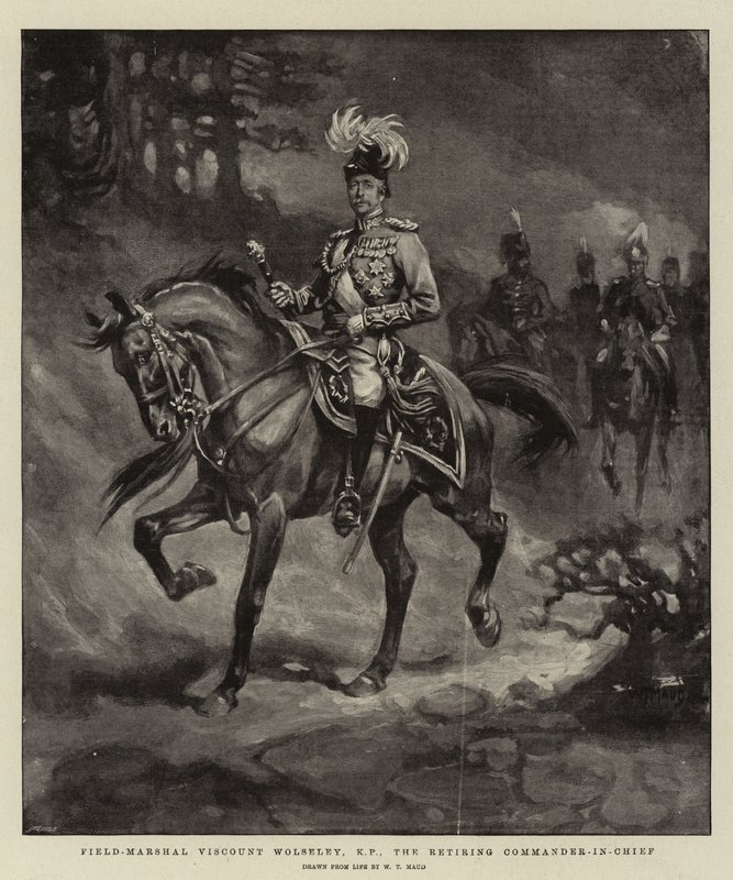 Wolseley vikomt tábornagy, KP, a visszavonuló főparancsnok alkotó: William T. Maud