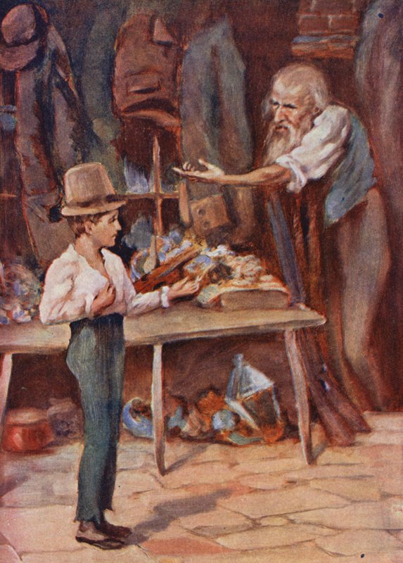 David Copperfield gyermekkora (színes litográfia) alkotó: William (after) Rainey
