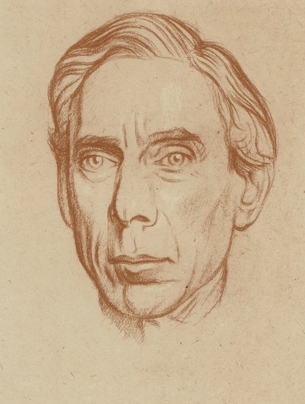 A Hon Bertrand Russell (litho) alkotó: William (after) Rothenstein