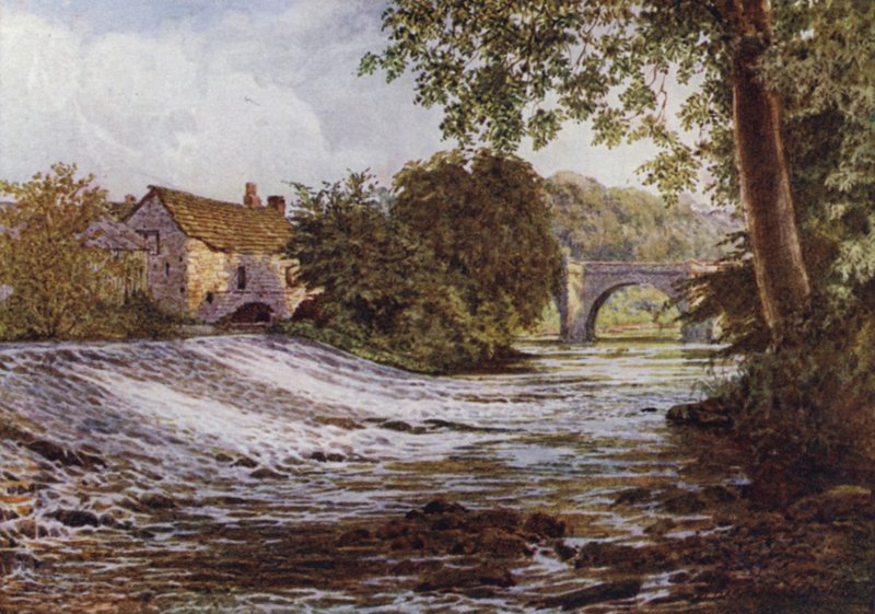 A Derwent, Baslow (színes litó) alkotó: William Biscombe Gardner