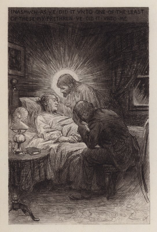 Halál és élet (metszet) alkotó: William Brassey (after) Hole
