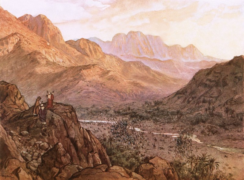 A Rephidim-i csata alkotó: William Brassey Hole