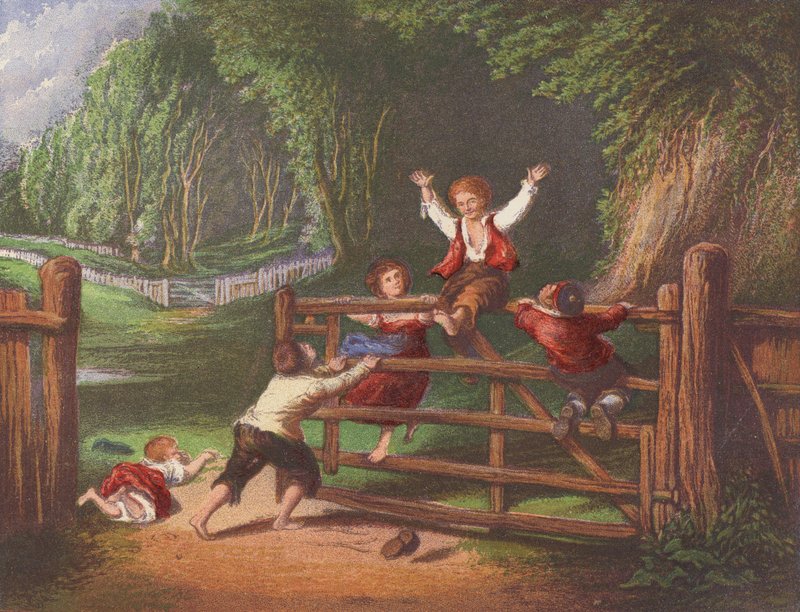 Boldog, mint egy király (színes litográfia) alkotó: William Collins