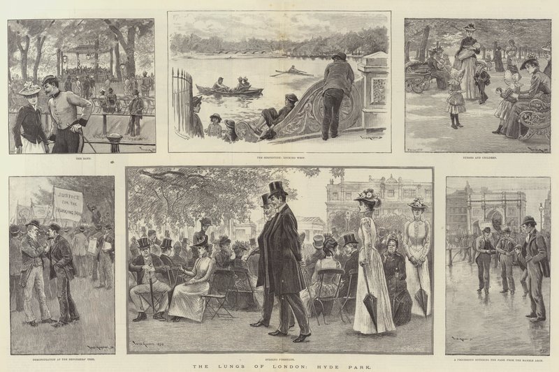 London tüdeje, Hyde Park alkotó: William Douglas Almond