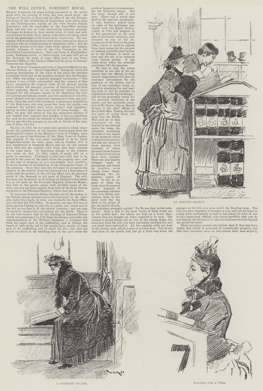 A Will Office, Somerset House alkotó: William Douglas Almond