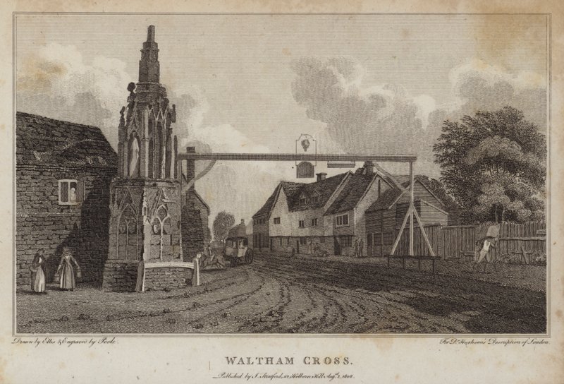 Waltham Cross, London (metszet) alkotó: William Ellis