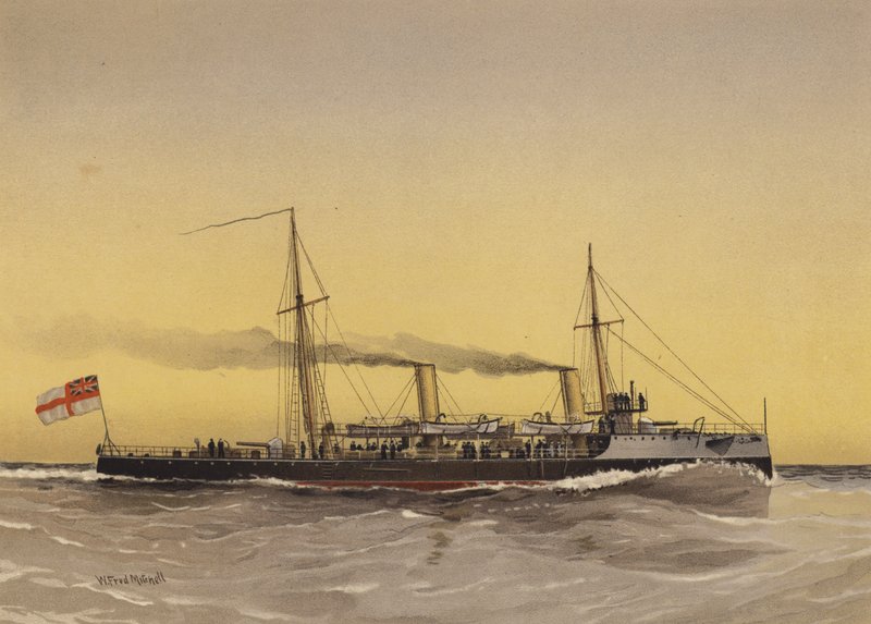 HMS Speedwell, torpedóágyús csónak alkotó: William Frederick Mitchell