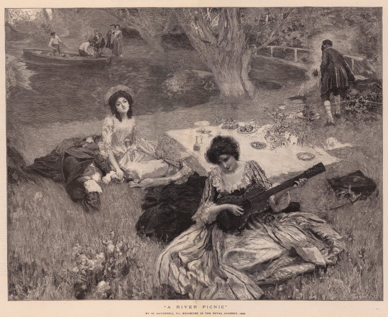 Folyami piknik alkotó: William Hatherell