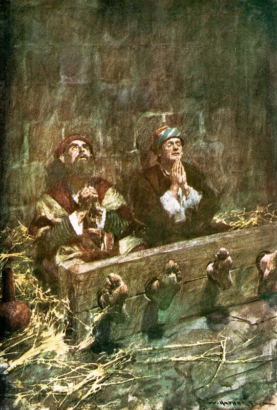 Pál és Silas a börtönben alkotó: William Hatherell