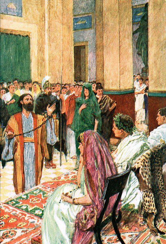 Pál Agrippa előtt alkotó: William Hatherell