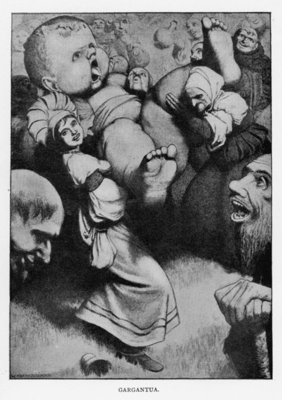 Gargantua (tagok) alkotó: William Heath Robinson