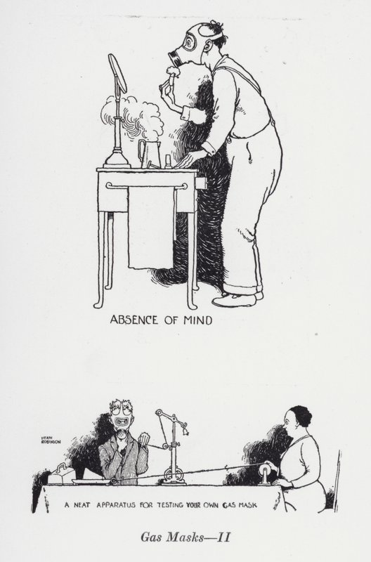 Gázálarcok - II (képek) alkotó: William Heath Robinson