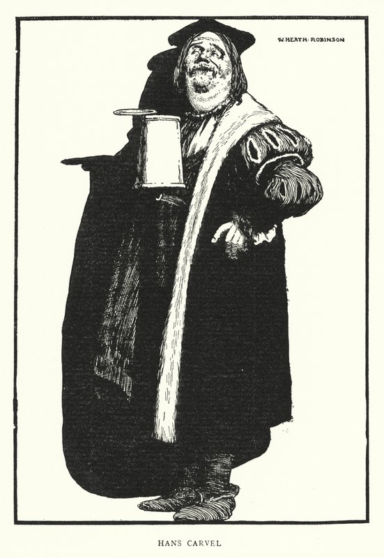 Hans Carvel (litho) alkotó: William Heath Robinson