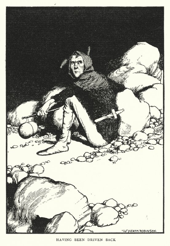 Visszahajtottak (litho) alkotó: William Heath Robinson