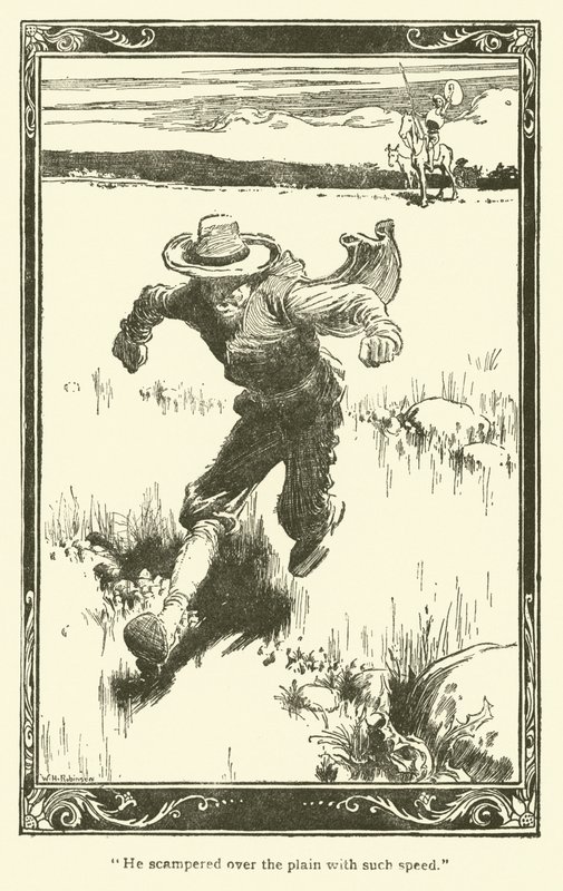 Illusztráció: Don Quijote (litho) alkotó: William Heath Robinson