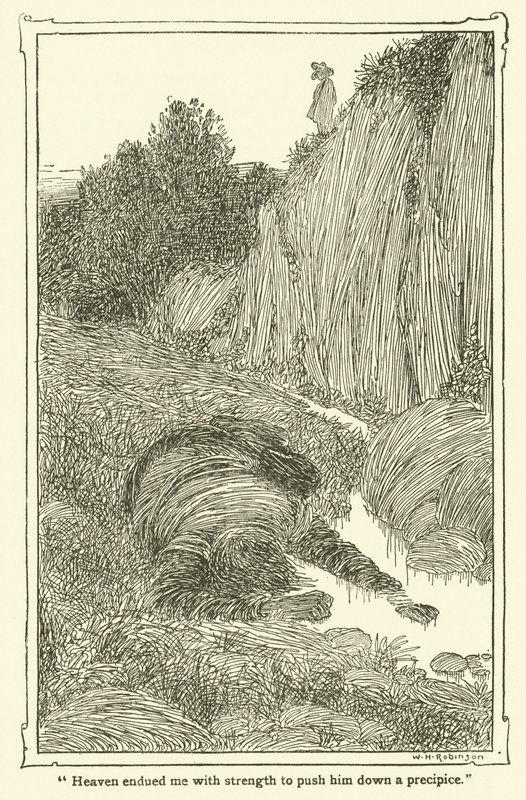 Illusztráció: Don Quijote (litho) alkotó: William Heath Robinson