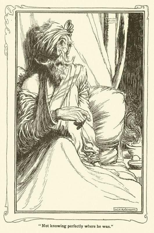 Illusztráció: Don Quijote (litho) alkotó: William Heath Robinson
