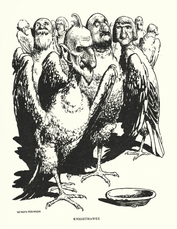 Knighthawks (litho) alkotó: William Heath Robinson