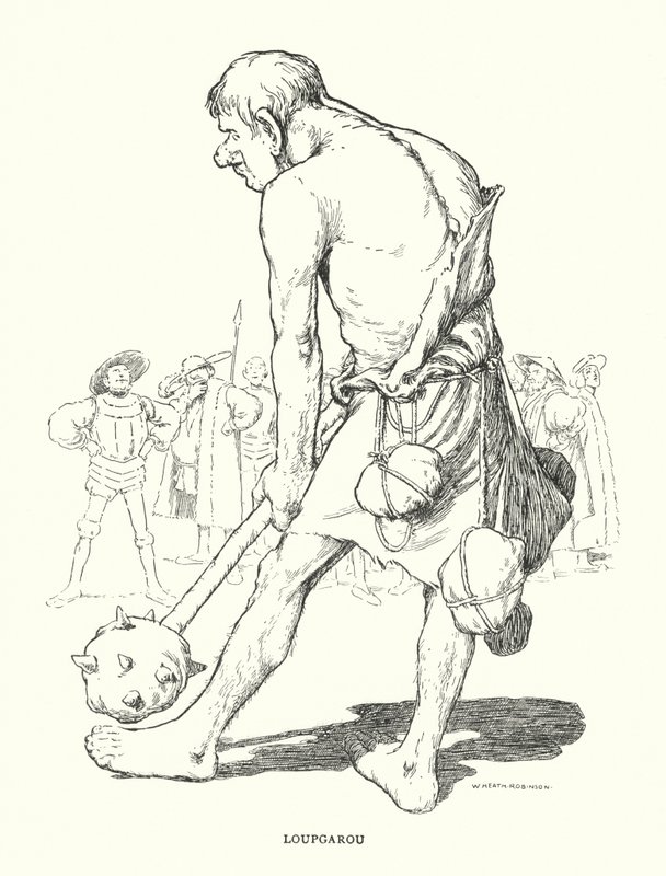 Loupgarou (kő) alkotó: William Heath Robinson