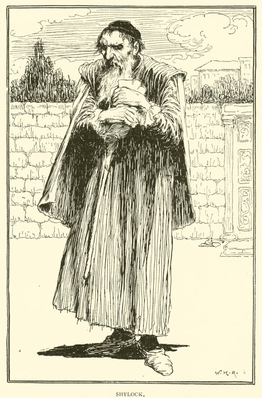 Shylock alkotó: William Heath Robinson