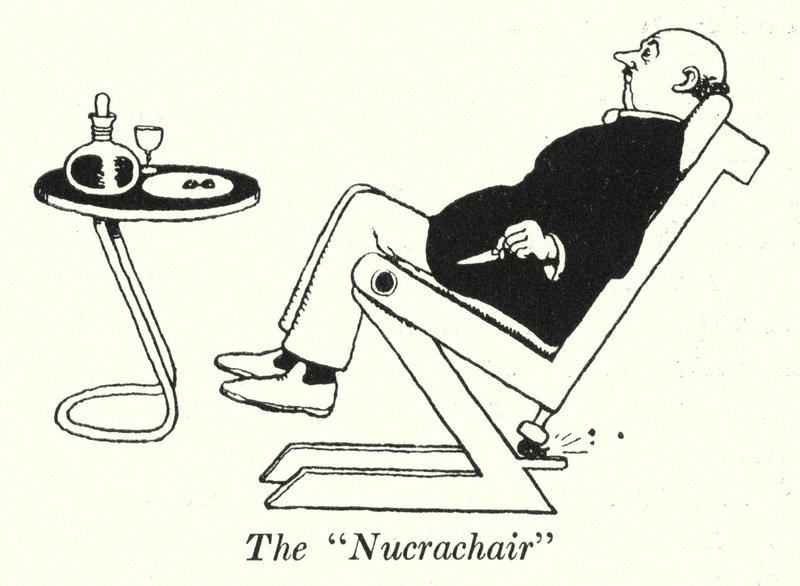 A "Nukraszék" (litho) alkotó: William Heath Robinson