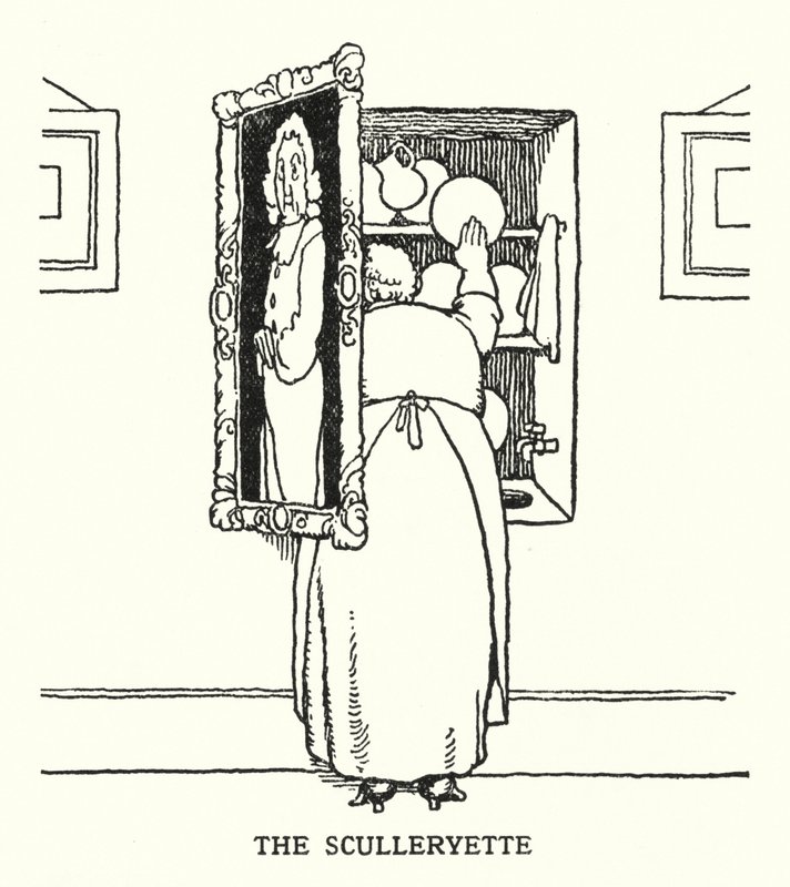 The Sculleryette (litho) alkotó: William Heath Robinson
