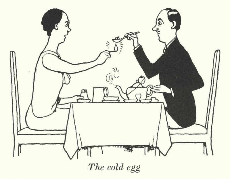 A hideg tojás (litho) alkotó: William Heath Robinson