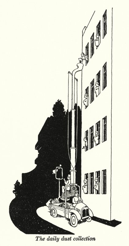 A napi porgyűjtés (litho) alkotó: William Heath Robinson