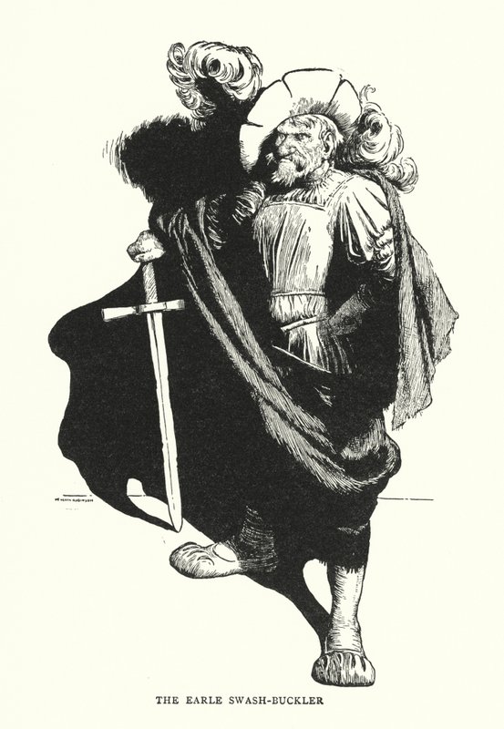 A füles swash-buckler (litho) alkotó: William Heath Robinson