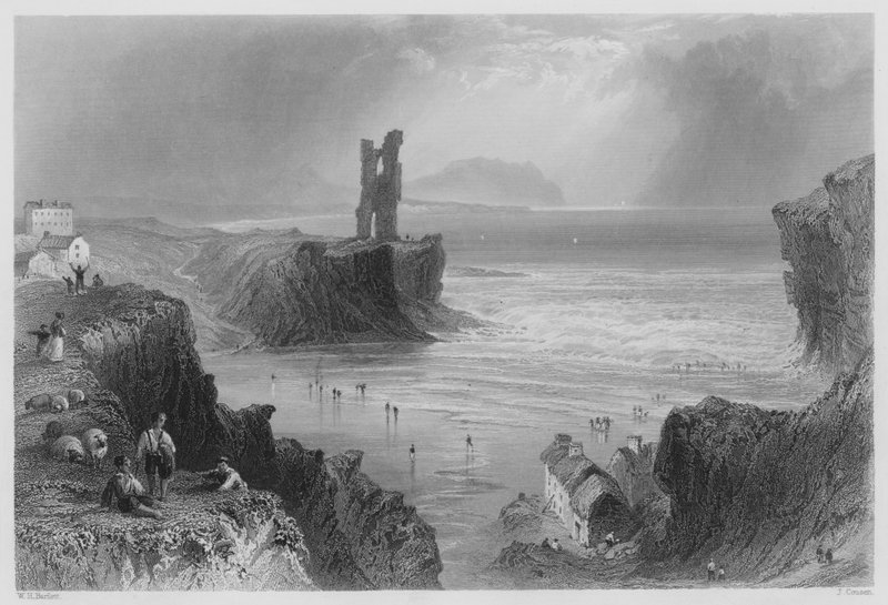 Ballybunnian (metszet) alkotó: William Henry (after) Bartlett