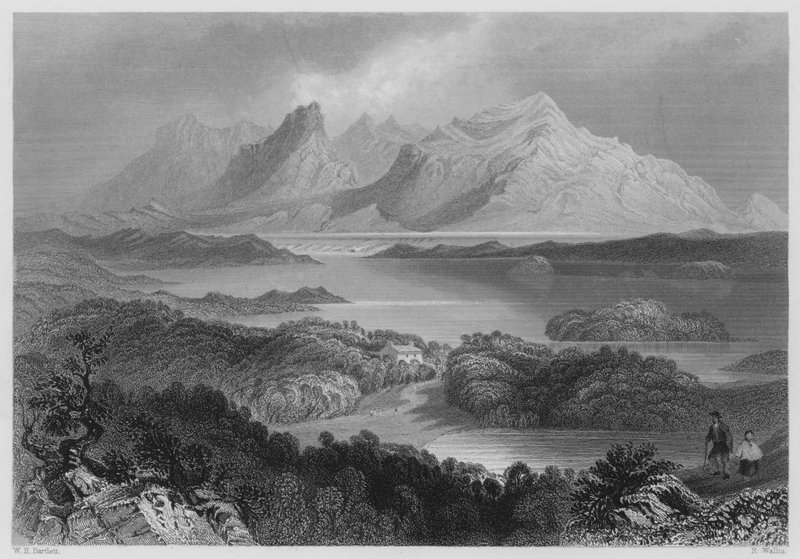 Garromin, Connemara (metszet) alkotó: William Henry (after) Bartlett