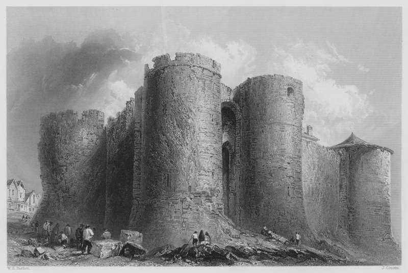 Limerick vára (metszet) alkotó: William Henry (after) Bartlett