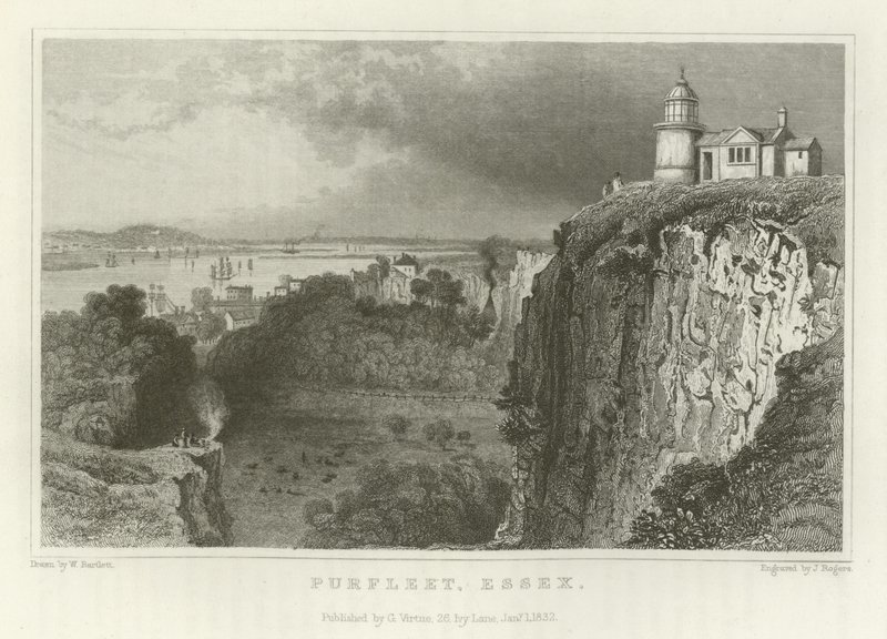 Purfleet, Essex alkotó: William Henry Bartlett