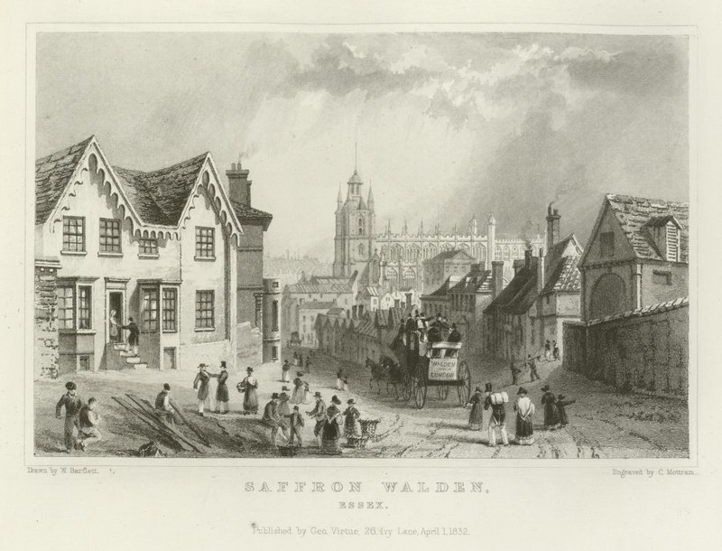 Saffron Walden, Essex alkotó: William Henry Bartlett