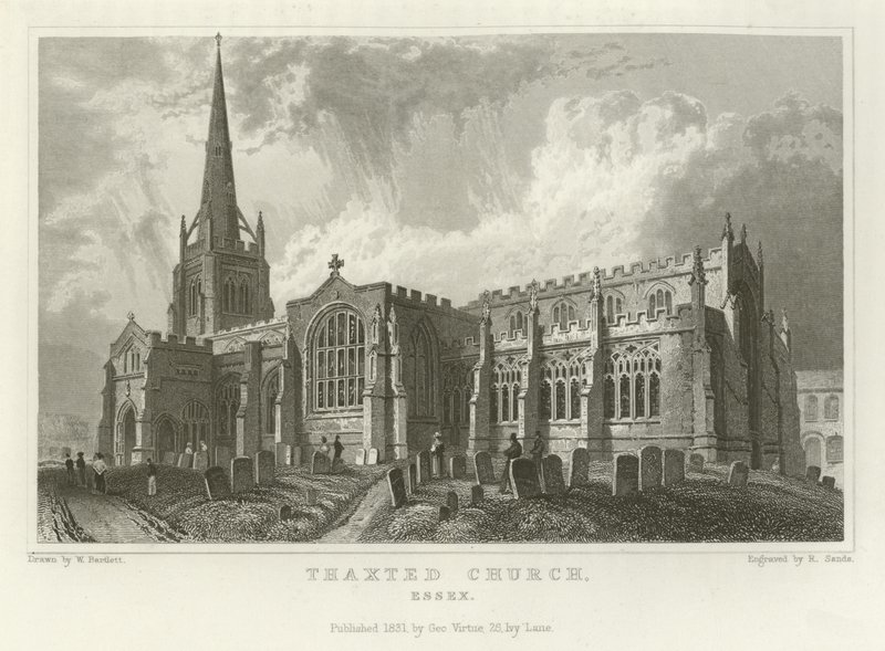 Thaxted Church, Essex alkotó: William Henry Bartlett