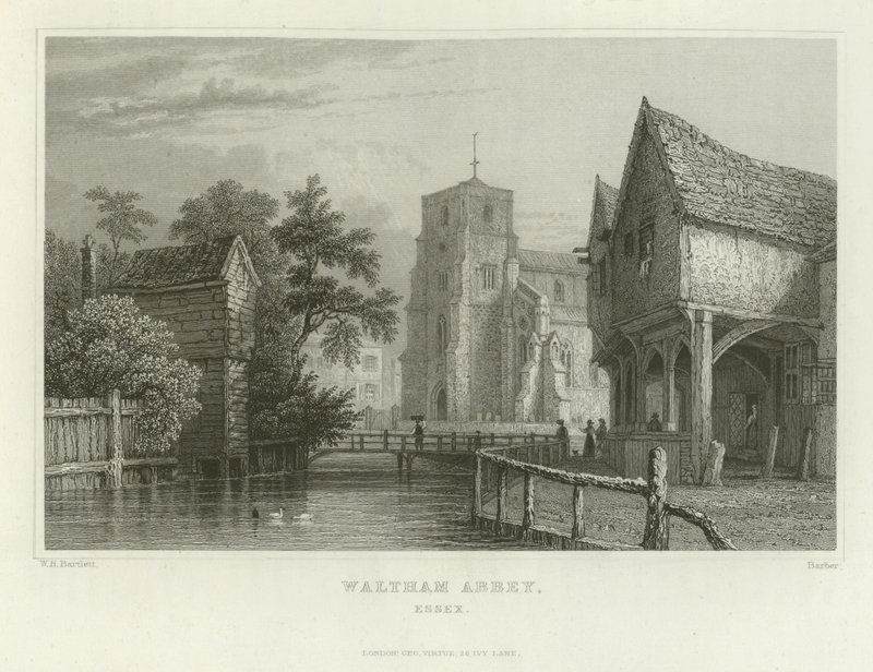 Waltham Abbey, Essex alkotó: William Henry Bartlett