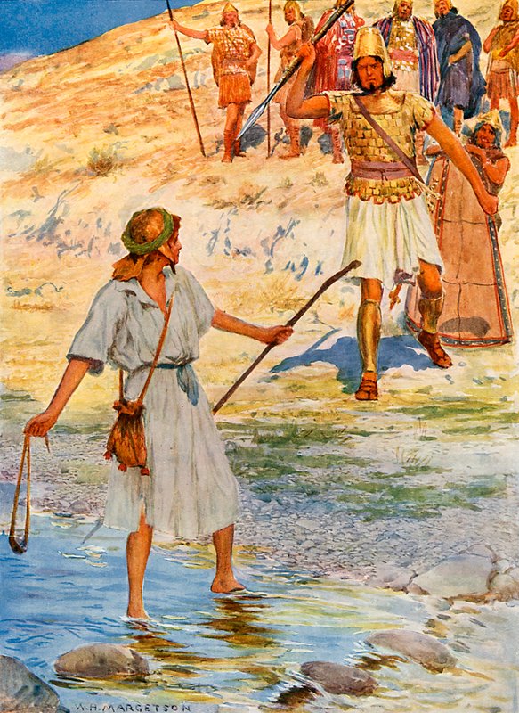 Dávid és Góliát alkotó: William Henry Margetson