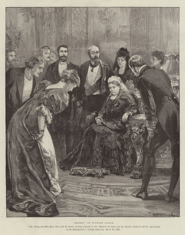 Becket, a windsori kastélyban alkotó: William Heysham Overend