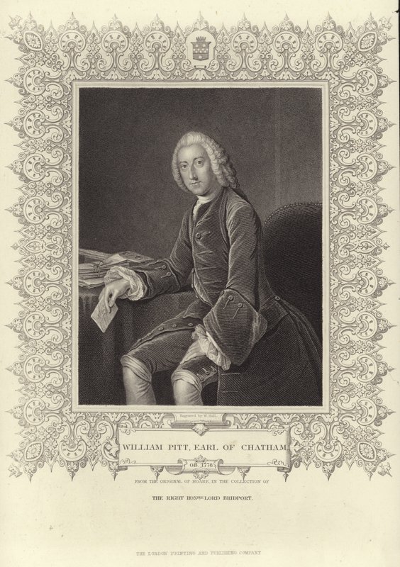 Idősebb Pitt Vilmos portréja alkotó: William Hoare