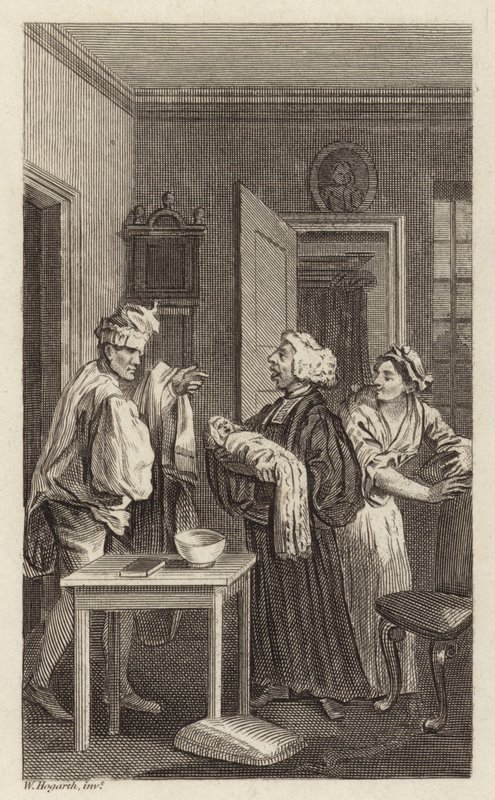 Jelenet a Tristram Shandyból alkotó: William Hogarth