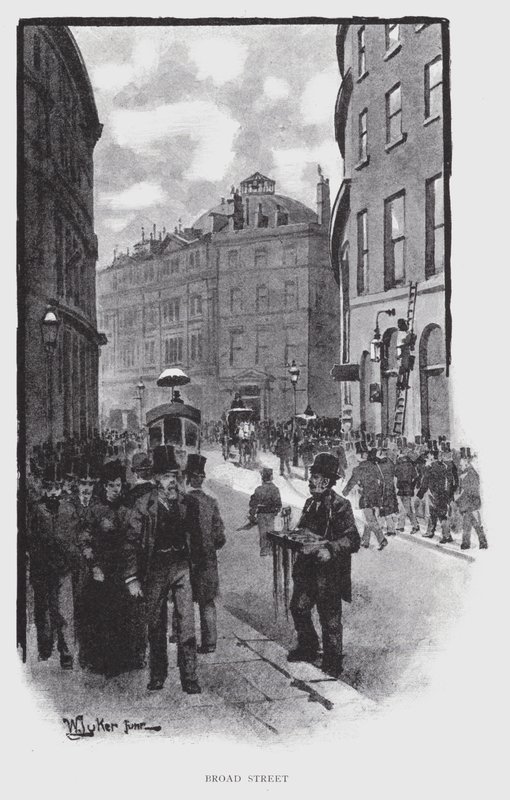 Broad Street (litho) alkotó: William Luker