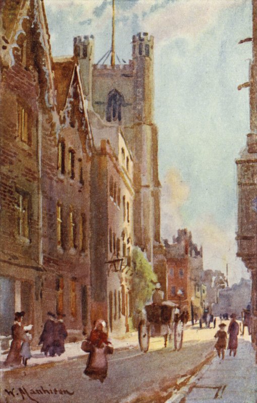 Great St Marys, a Trinity Street felől alkotó: William Matthison