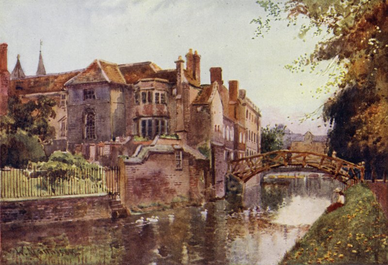 Queens College a folyó frontjáról alkotó: William Matthison