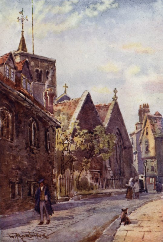 Szent Benedek-templom a Free School Lane felől alkotó: William Matthison