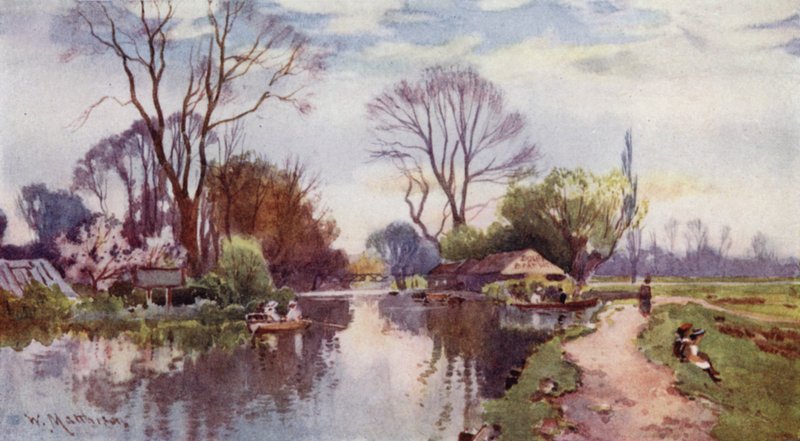 A csónakház a Robinson Crusoes-szigeten alkotó: William Matthison
