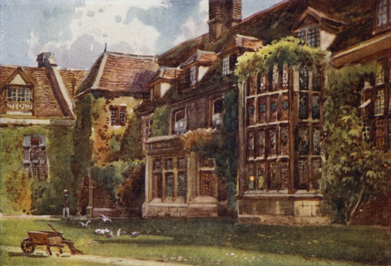 A régi udvar az Emmanuel College-ban alkotó: William Matthison