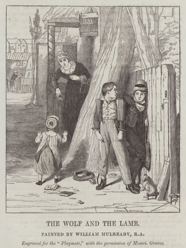 A farkas és a bárány alkotó: William Mulready
