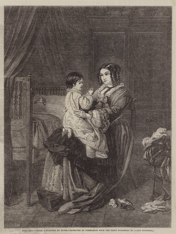 Lefekvés ideje alkotó: William Powell after Frith