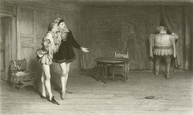 Henry Poins herceg és Falstaff alkotó: William Quiller Orchardson
